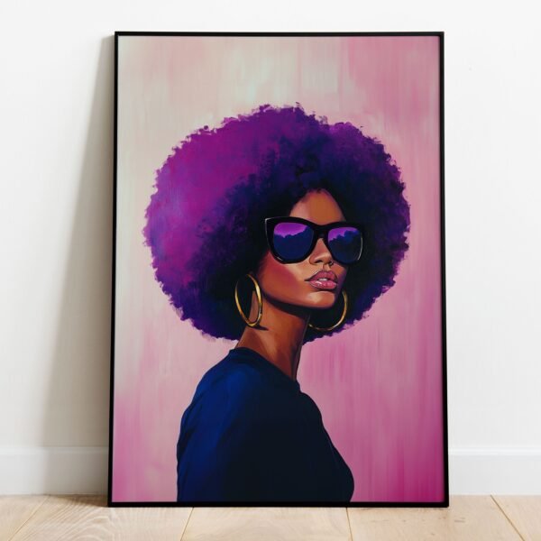 Cool Afro Woman With Glasses - Image 3
