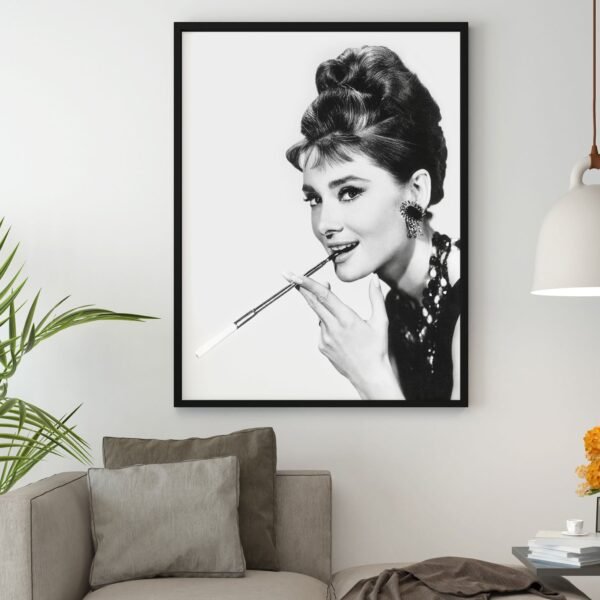 Audrey Hepburn, Smoking Cigarette - Image 3