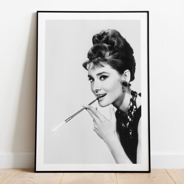 Audrey Hepburn, Smoking Cigarette - Image 4