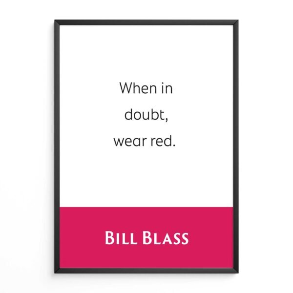 Bill Blass: When In Doubt, Wear Red