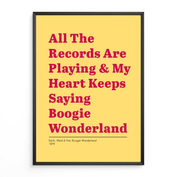 Earth Wind & Fire, Boogie Wonderland