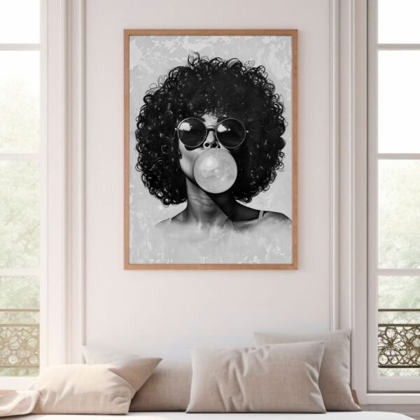Bubblegum Afro Woman