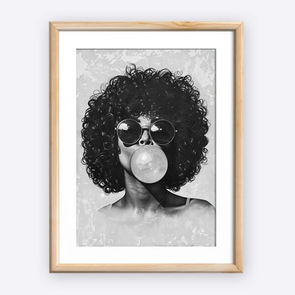 Bubblegum Afro Woman - Image 5