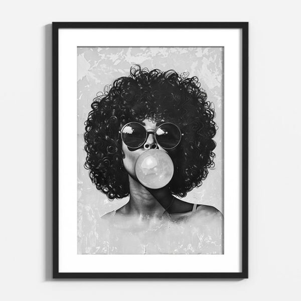 Bubblegum Afro Woman - Image 4