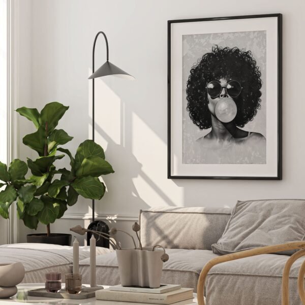 Bubblegum Afro Woman - Image 3