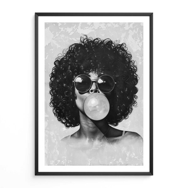 Bubblegum Afro Woman