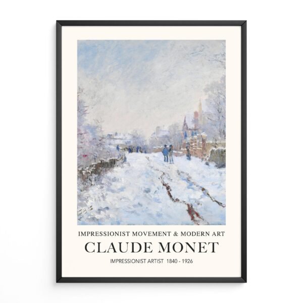 Claude Monet's Snow at Argenteuil