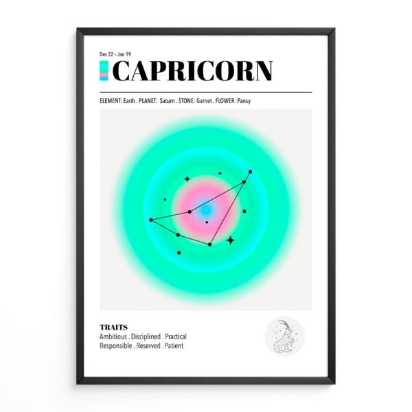Capricorn Zodiac Art Print
