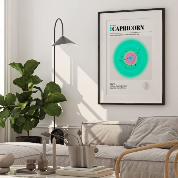 Capricorn Zodiac Art Print - Image 4