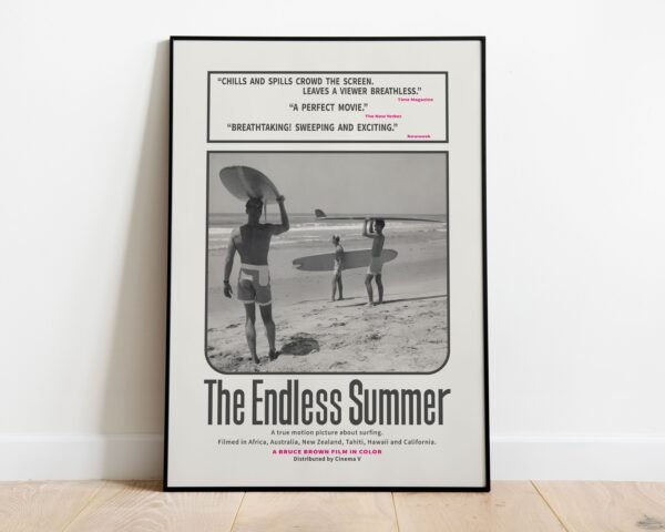 Endless Summer Original Movie Poster-Black & White - Image 5