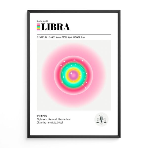 Libra Zodiac Art Print