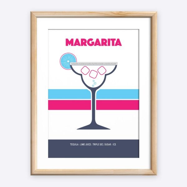 Margarita Cocktail, Retro Print - Image 4