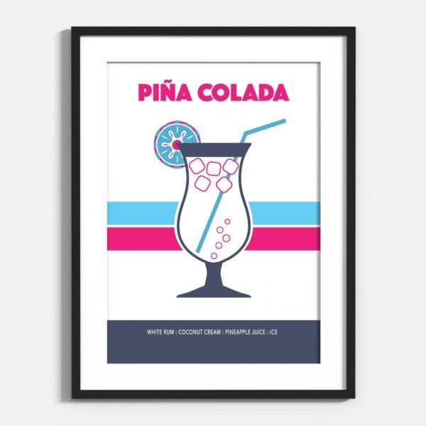 Piña Colada, Retro Print - Image 5