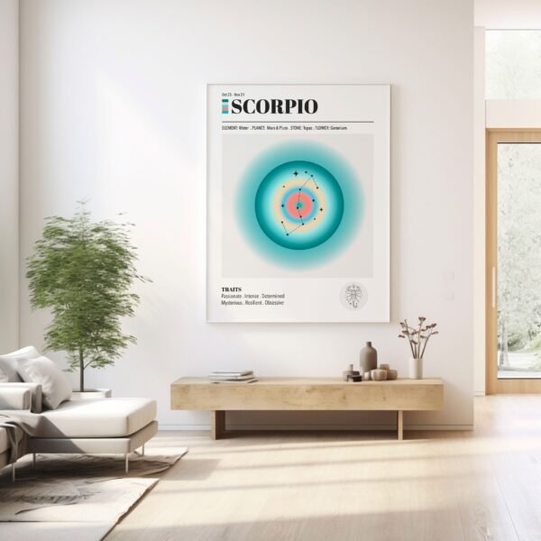 Scorpio Zodiac Art Print