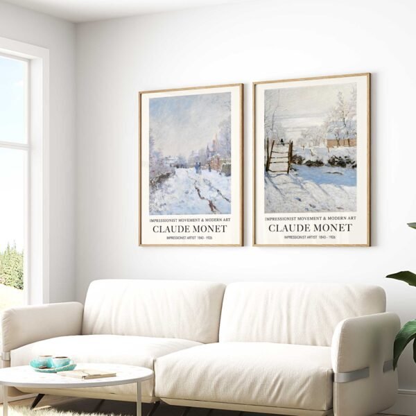 Claude Monet's Snow at Argenteuil - Image 3