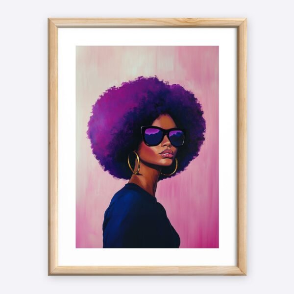 Cool Afro Woman With Glasses - Image 4