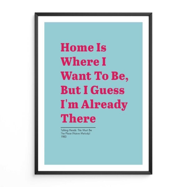 Talking Heads,Home Is Where l Want To Be
