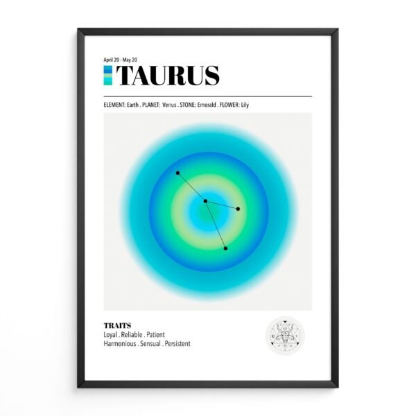 Taurus Zodiac Art Print