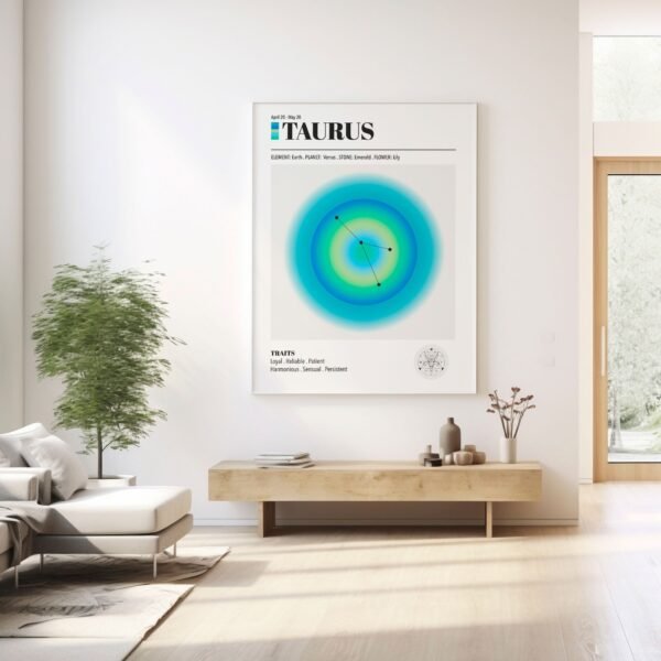 Taurus Zodiac Art Print