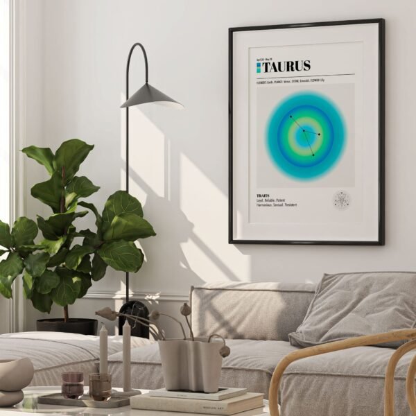 Taurus Zodiac Art Print - Image 4