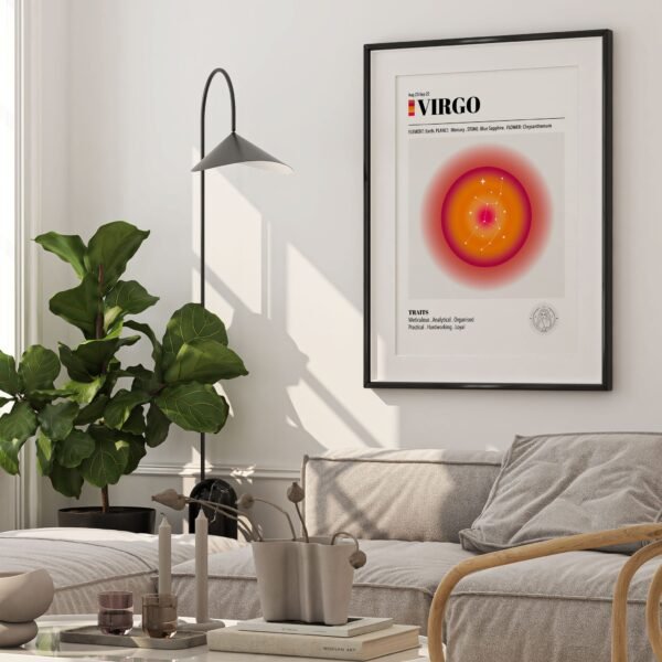 Virgo Zodiac Art Print - Image 4