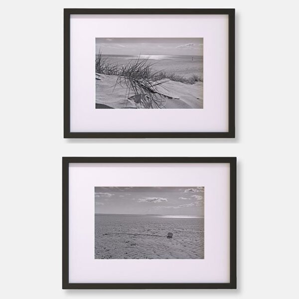 Sand Dunes On A Tranquil Beach | Black and White