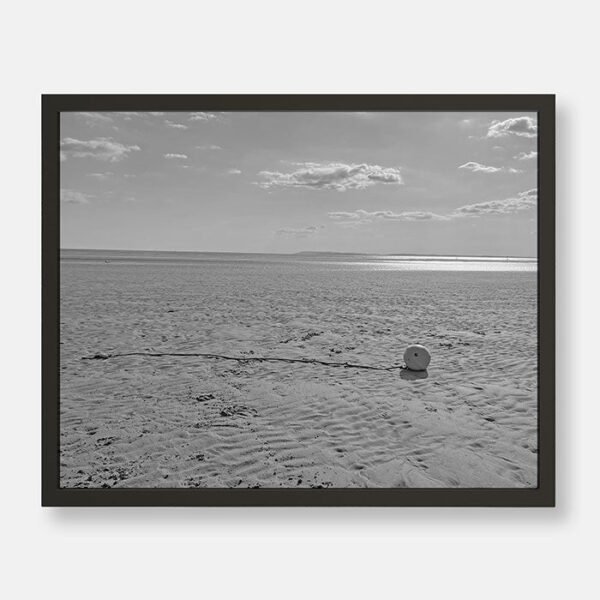 Sandy Beach | Colourful Buoy | Black And White - Image 5