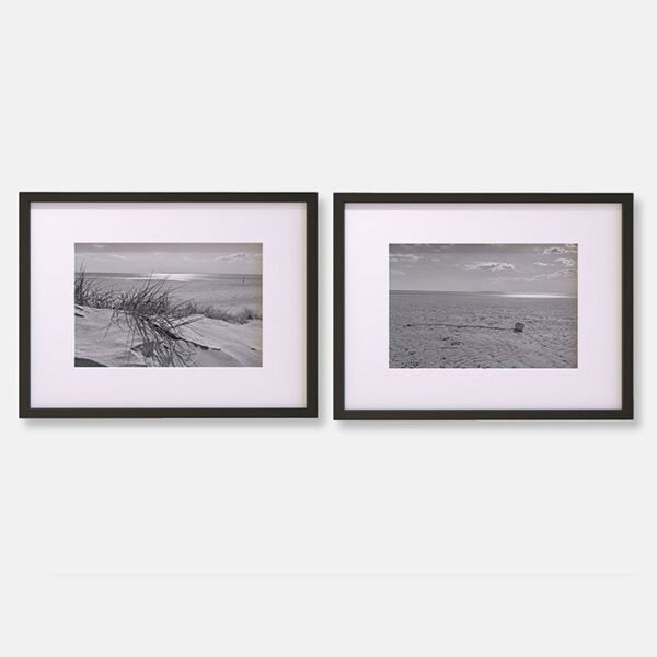 Sandy Beach | Colourful Buoy | Black And White - Image 3