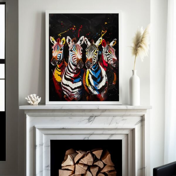 Zebra Art Print - Image 3