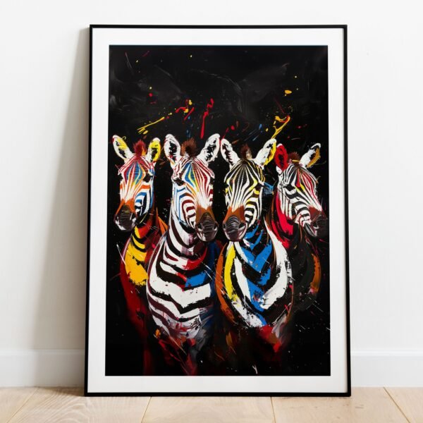 Zebra Art Print - Image 4
