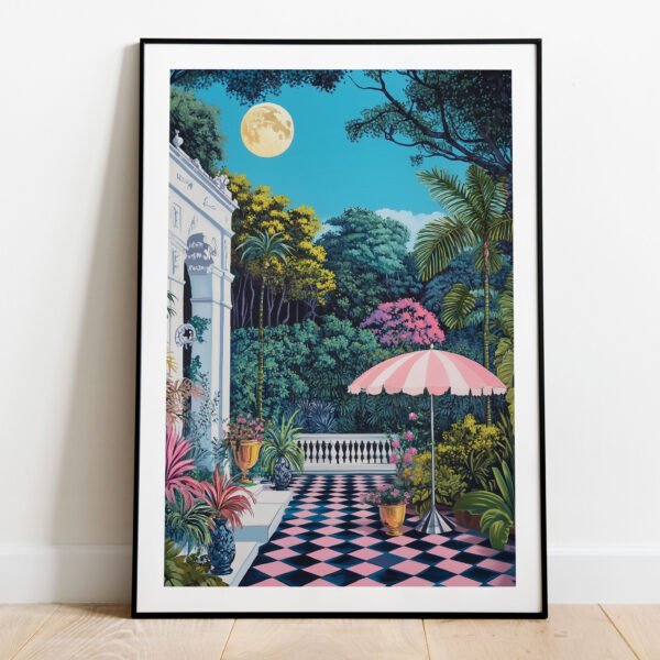 Moonlit Garden Courtyard - Image 4