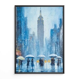 Empire State Snow Scene