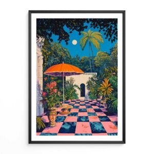 tropical courtyard