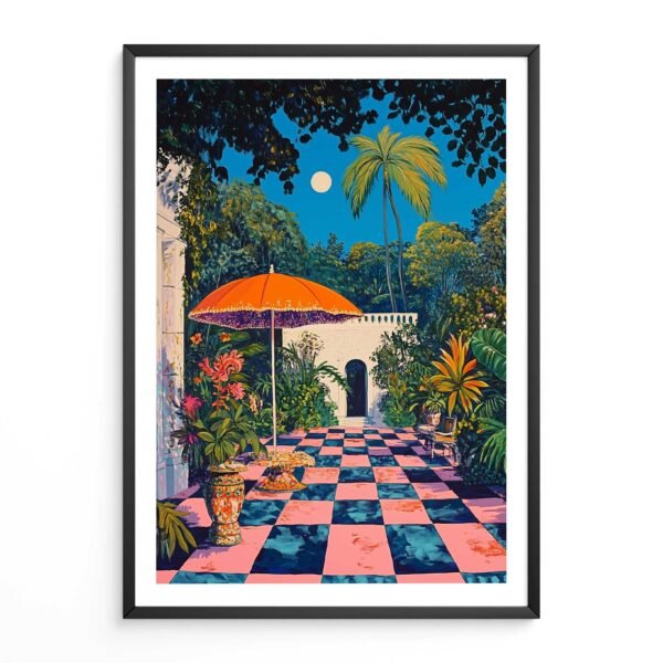 tropical courtyard