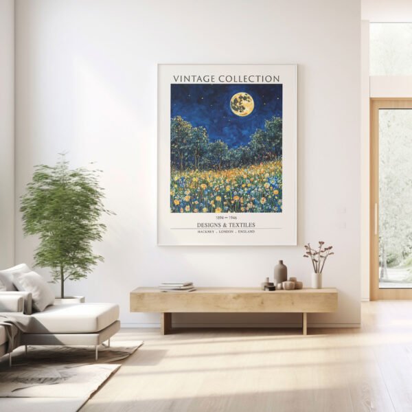 Vintage Full Moon Wildflower