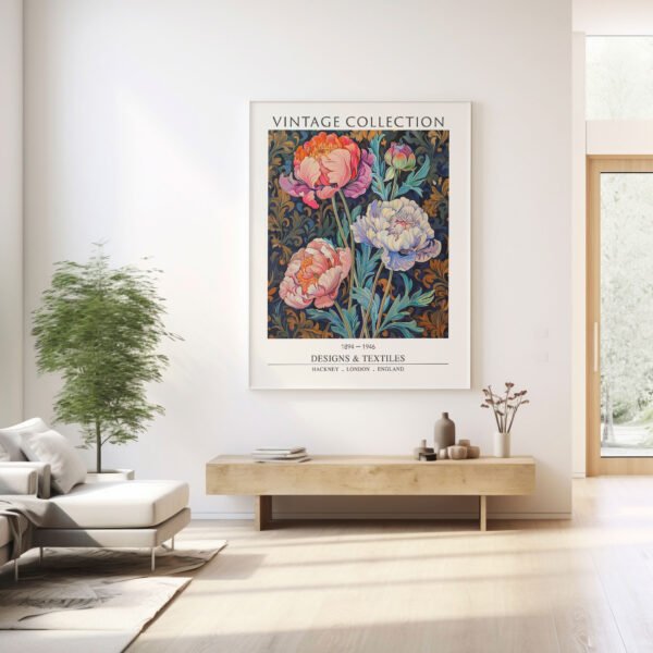 Vintage Peony Botanical