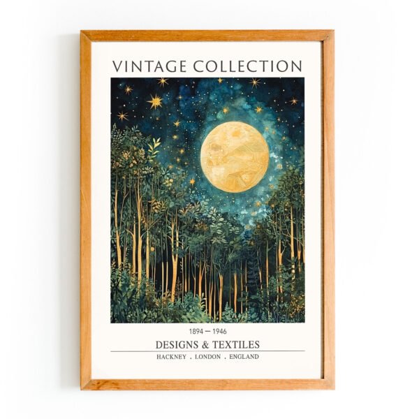 Vintage Full Moon Forest - Image 3